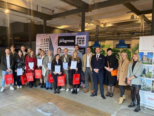 Łódzcy studenci Akademii Sztuk Pięknych nagrodzeni przez OKAM  za projekty aranżacji mieszkań w Strefie PROGRESS