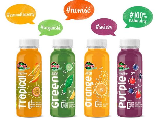 Nowość! Świeże i naturalne - linia wegańskich soków i smoothies HPP marki Eisberg