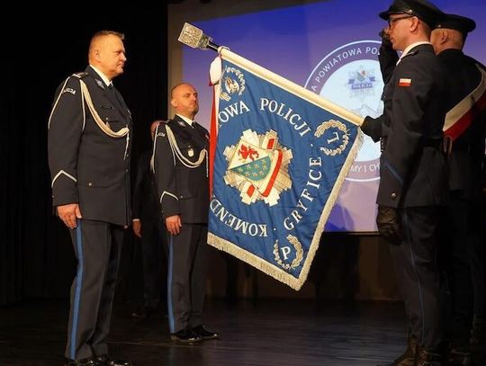 ODPRAWA ROCZNA I ZMIANA NA STANOWISKU KOMENDANTA POWIATOWEGO POLICJI W GRYFICACH