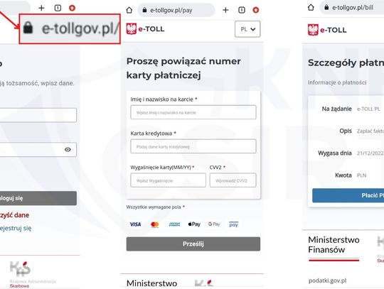 Ostrzegamy przed fałszywą stroną systemu e-TOLL