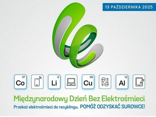 „Przekaż elektrośmieci do recyklingu. Pomóż Odzyskać Surowce” - 8. edycja Międzynarodowego Dnia Bez Elektrośmieci już 13 października