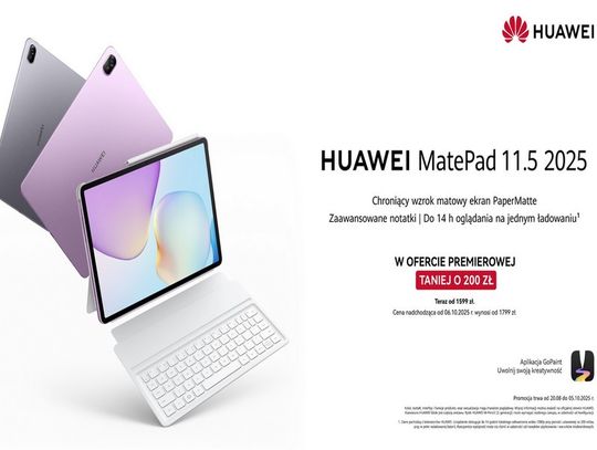 Rodzinny tablet z matowym ekranem - HUAWEI MatePad 11.5 2025 debiutuje w Polsce