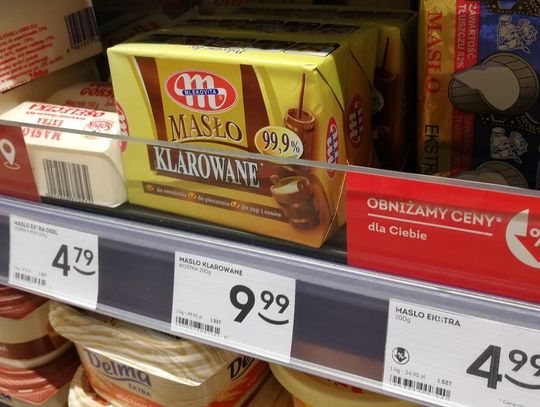 Sklepy wyraźnie odpuszczają. Ceny masła pomału stabilizują się, głównie przez zwiększoną liczbę promocji