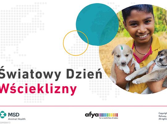 Światowy Dzień Wścieklizny: MSD Animal Health przekazała 5 milionów dawek szczepionki przeciw wściekliźnie, by wspomóc wyeliminować tę chorobę na świecie