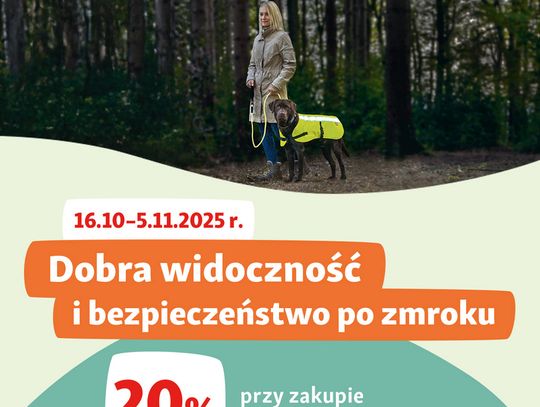 Świeć przykładem! Bezpieczne spacery z pupilem po zmroku