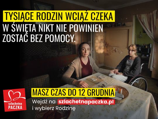 Szlachetna Paczka woła o pomoc w imieniu tysięcy rodzin. By tegoroczny Weekend Cudów nie stał się weekendem bólu i rozczarowania. Każdy może pomóc Szlachetna Paczka woła o pomoc w imieniu tysięcy rodzin. By tegoroczny Weekend Cudów nie stał się weekendem bólu i rozczarowania. Każdy może pomóc