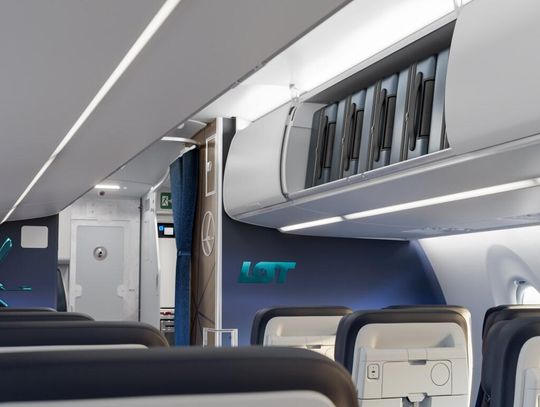 Tak będą wyglądały wnętrza samolotów Airbus A220 we flocie Polskich Linii Lotniczych LOT
