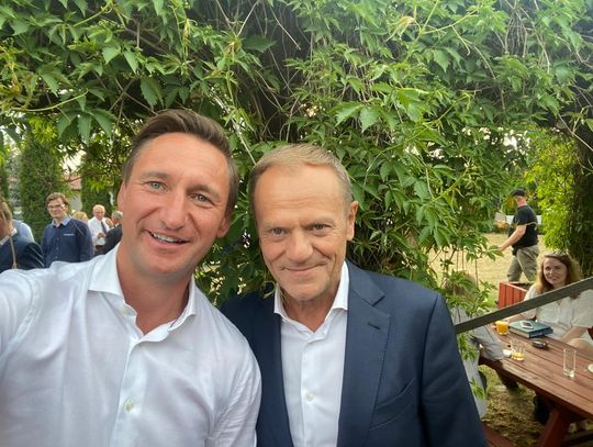 Tusk i Geblewicz  Patrzą w przyszłość