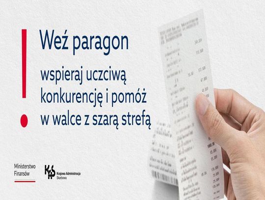 Weź paragon – wspieraj uczciwą konkurencję i pomóż w walce z szarą strefą. KAS przeprowadza kontrole i nakłada mandaty na nieuczciwych sprzedawców