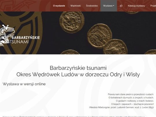 Wirtualna wystawa „Barbarzyńskie tsunami. Okres Wędrówek Ludów w dorzeczu Odry i Wisły”