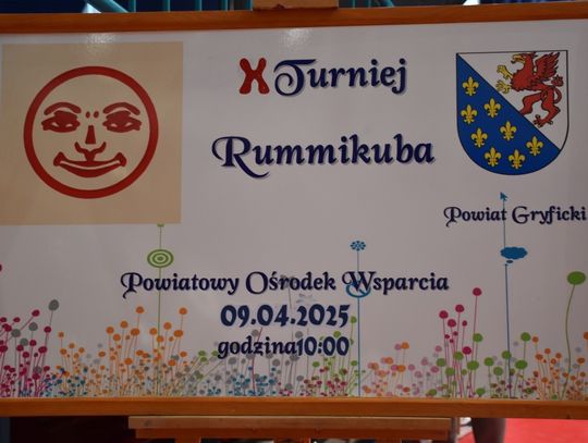 X edycja Turnieju Rummikuba organizowana przez Powiatowy Ośrodek Wsparcia w Gryficach