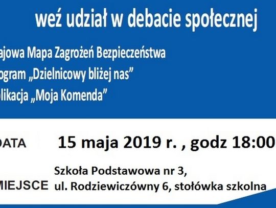 Zaproszenie na debatę społeczną