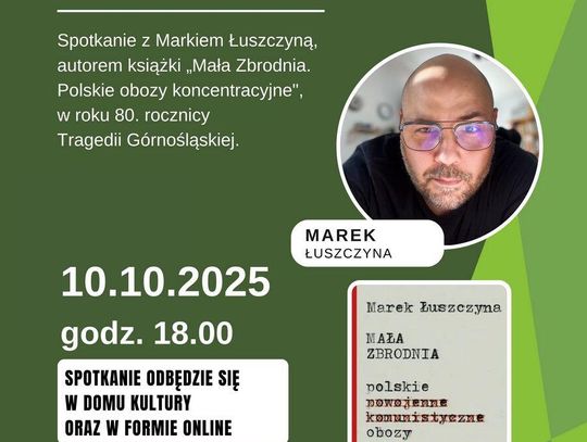 Zaproszenie na spotkanie z Markiem Łuszczyną