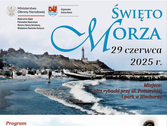Zaproszenie na Święto Morza 29 czerwca 2025 r, do Niechorza w Gminie Rewal