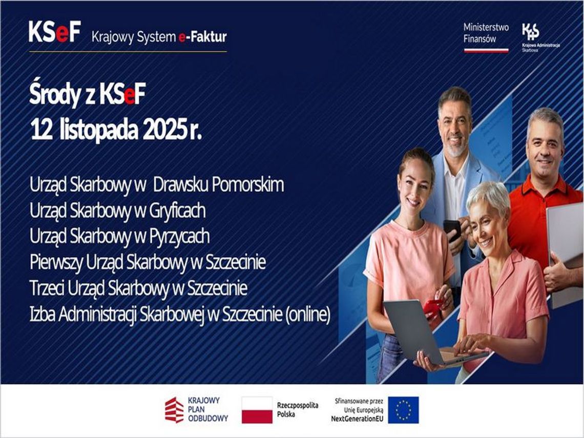 12 listopada 2025 r. kolejna „Środa z KSeF" w Zachodniopomorskiem