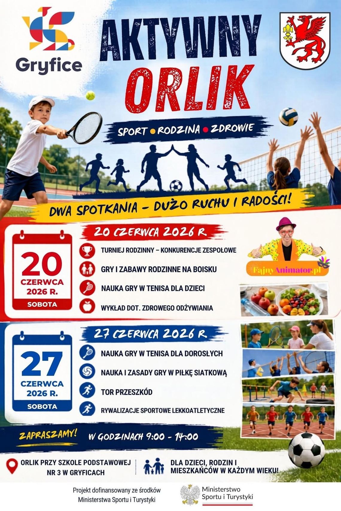 Aktywny Orlik 2026 w Gryficach. Bezpłatne zajęcia i turnieje ruszają już w czerwcu