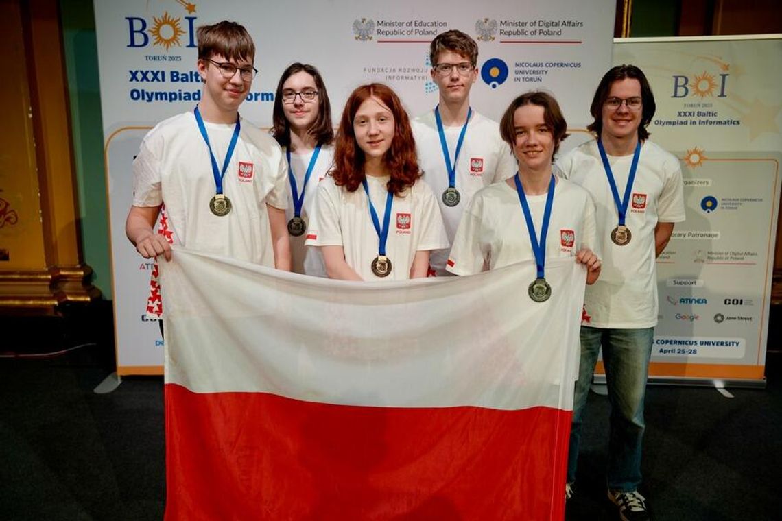 Algorytmy, talent i sukces - polscy uczniowie wśród najlepszych na Bałtyckiej Olimpiadzie Informatycznej 2025