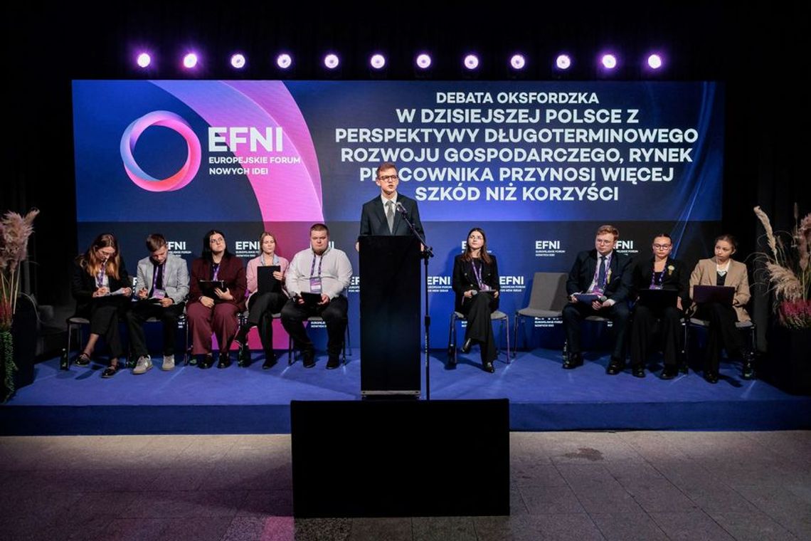 Debata oksfordzka na EFNI 2025 w Sopocie: rynek pracownika - przeszkoda czy motor rozwoju?