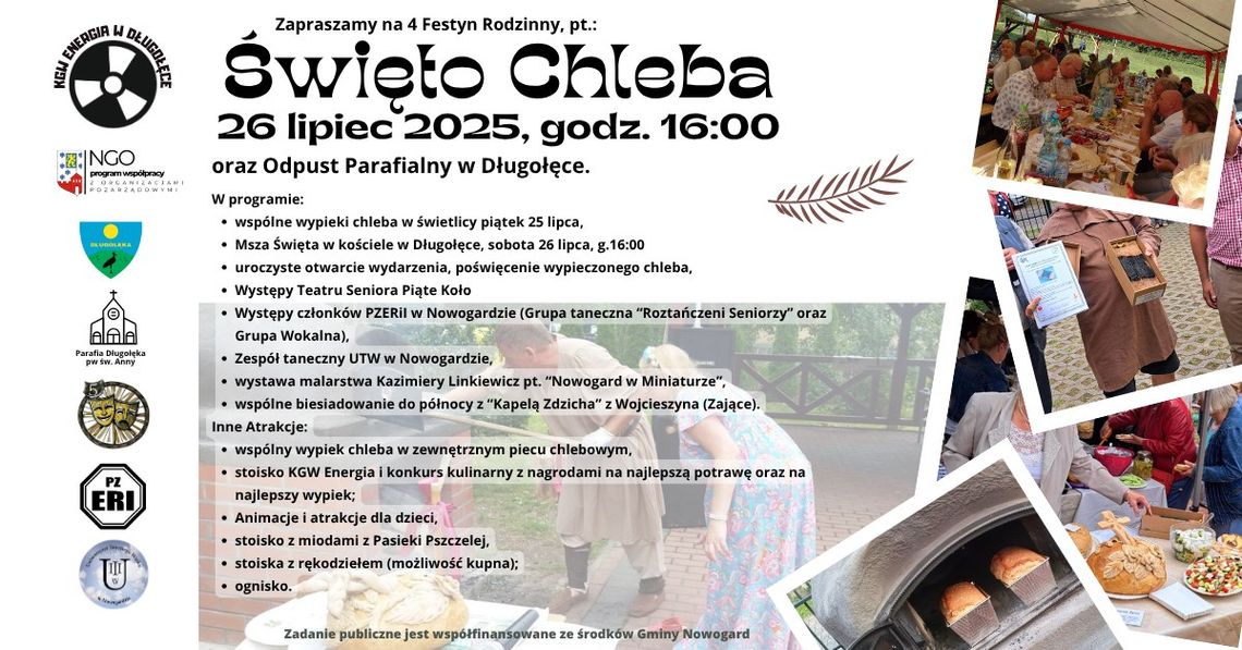 Długołęka zaprasza na Święto Chleba