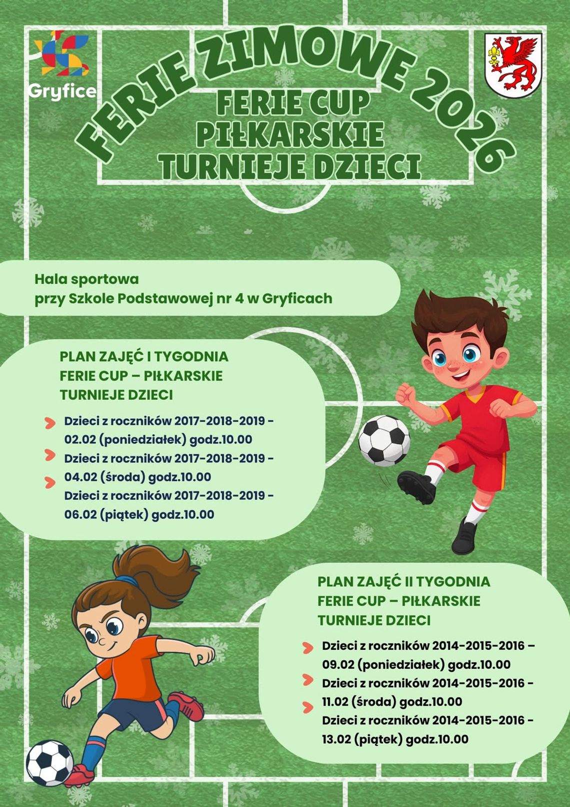 FERIE ZIMOWE 2026 W GRYFICACH