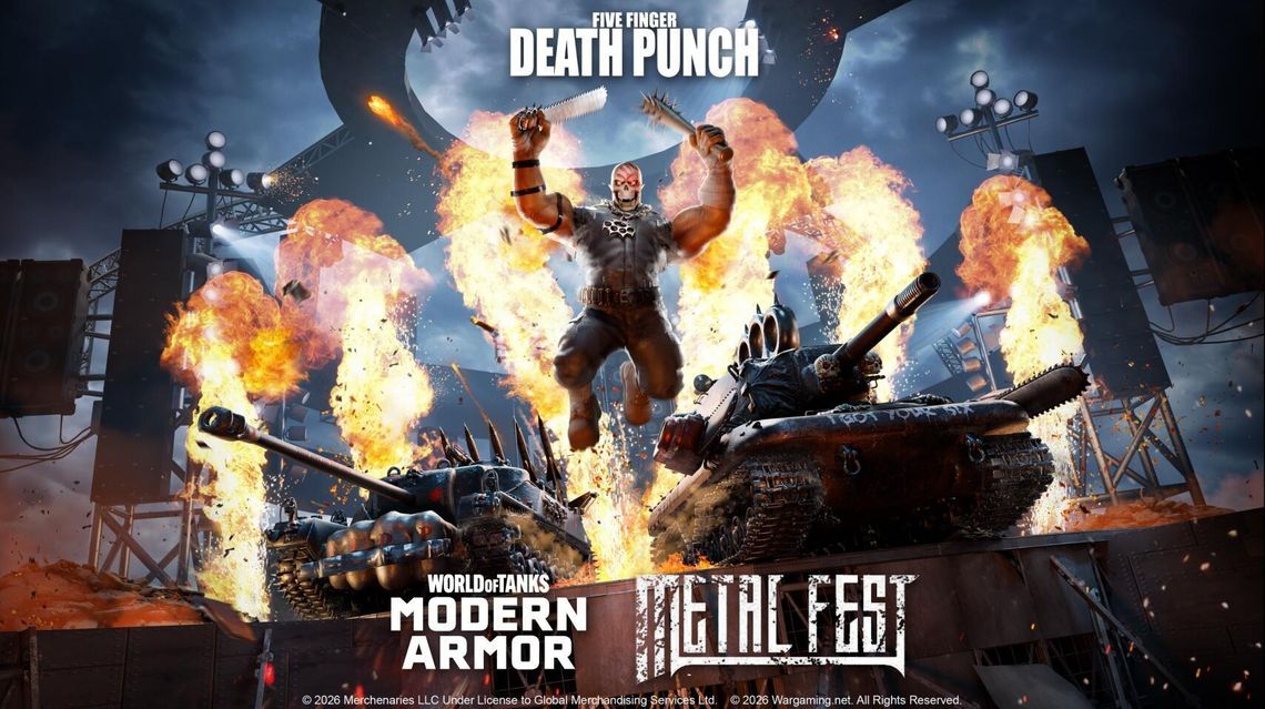 Five Finger Death Punch gwiazdą Metal Fest 2026 w World of Tanks Modern Armor. Start już 4 sierpnia
