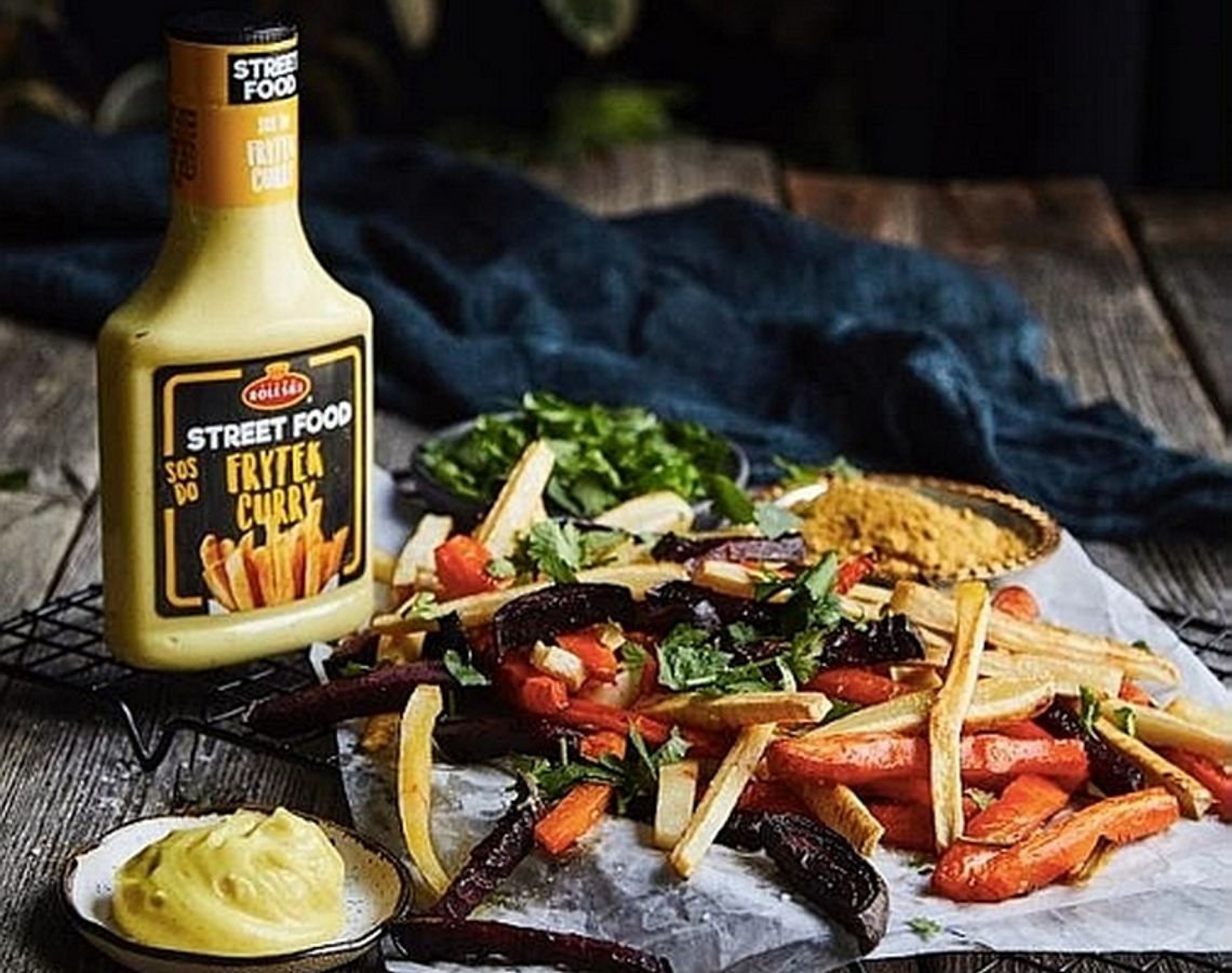 Frytki z warzyw korzeniowych z curry