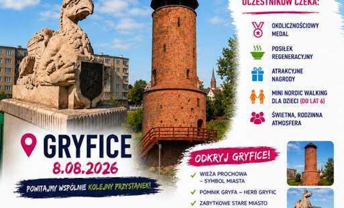 Gryfice na trasie Festiwalu Nordic Walking „Od Morza do Gór” Gryfice na trasie Festiwalu Nordic Walking „Od Morza do Gór”