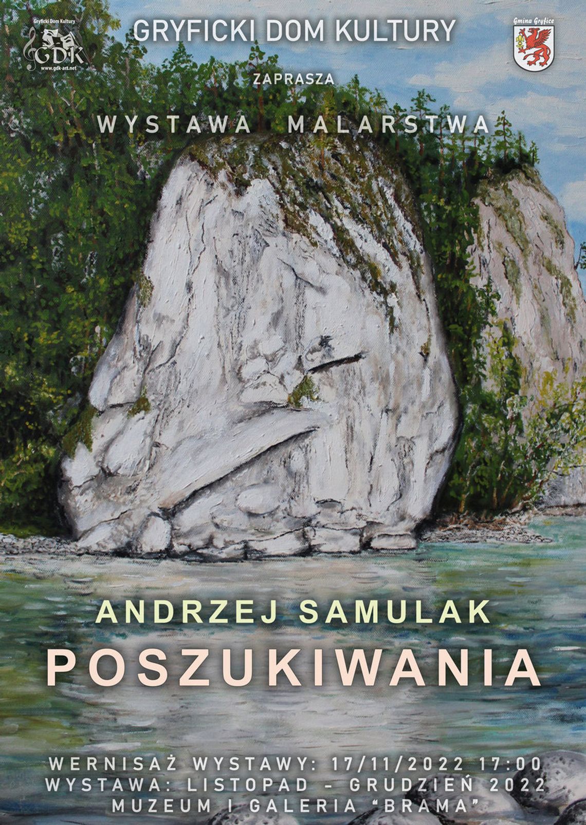 Gryficki Dom Kultury zaprasza na wystawę malarstwa autorstwa Andrzeja Samulaka pt. "Poszukiwania".