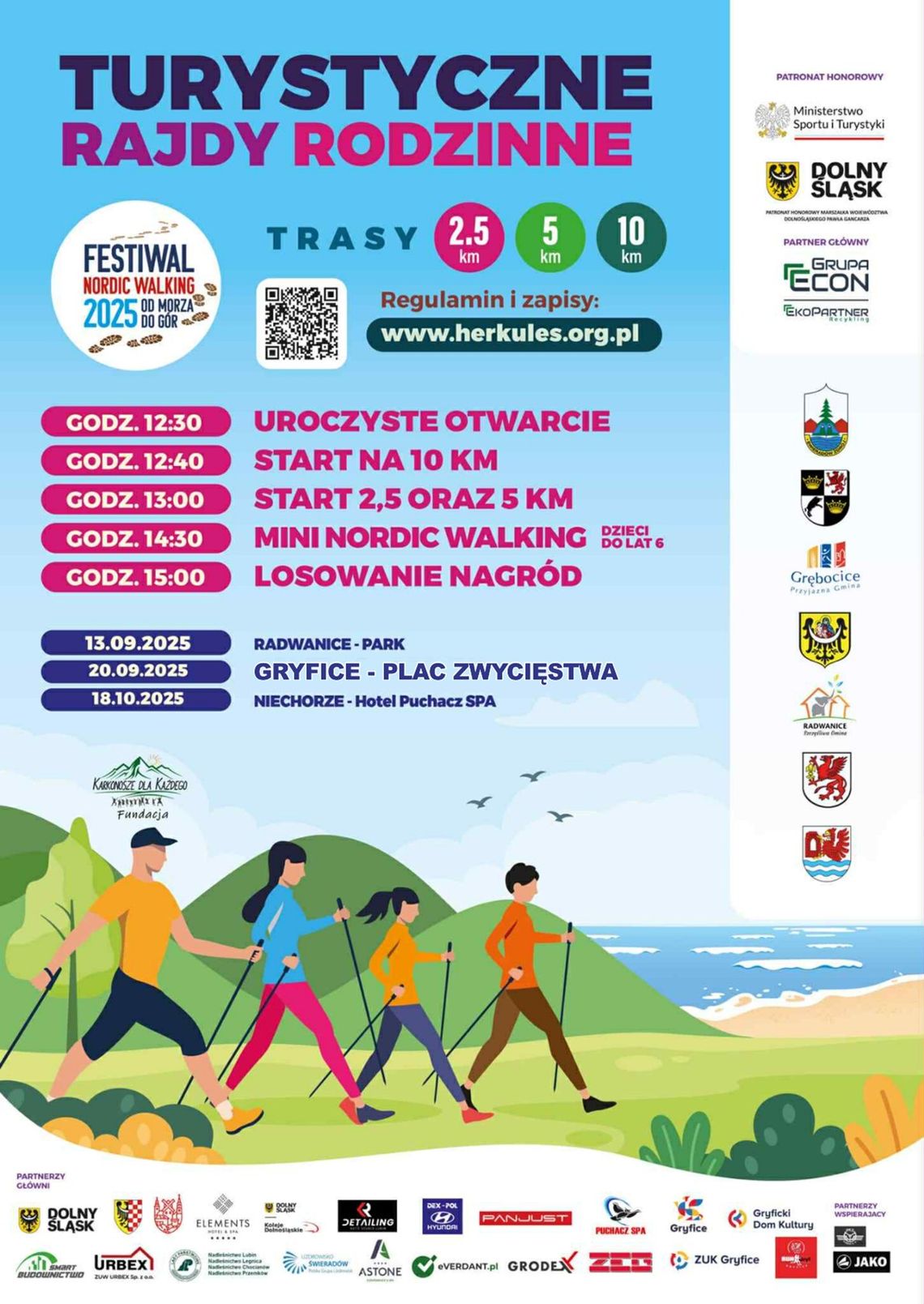 III Festiwal Nordic Walking w Gryficach – sport, zdrowie i integracja pokoleń!