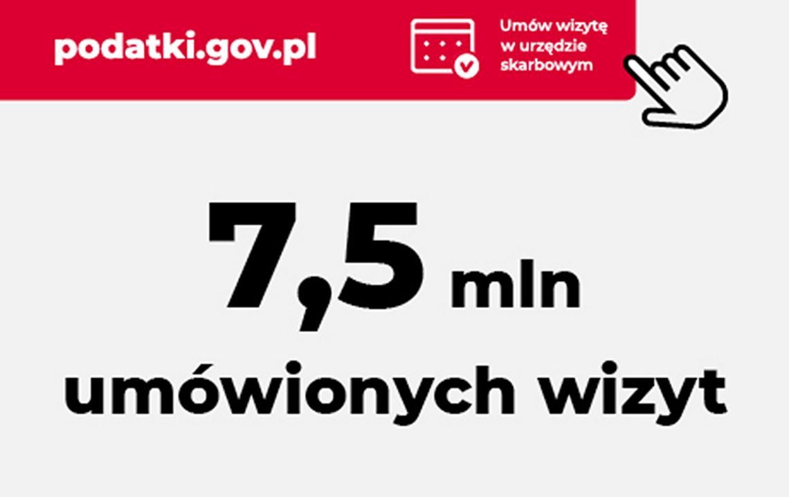 Komfortowo i bez kolejek - 7,5 mln wizyt umówionych w urzędzie skarbowym