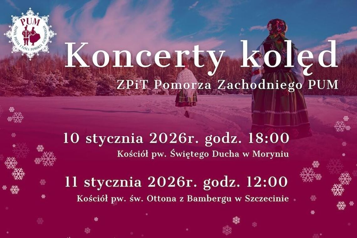 Koncerty kolęd jedynego na Pomorzu Zachodnim uniwersyteckiego zespołu ludowego