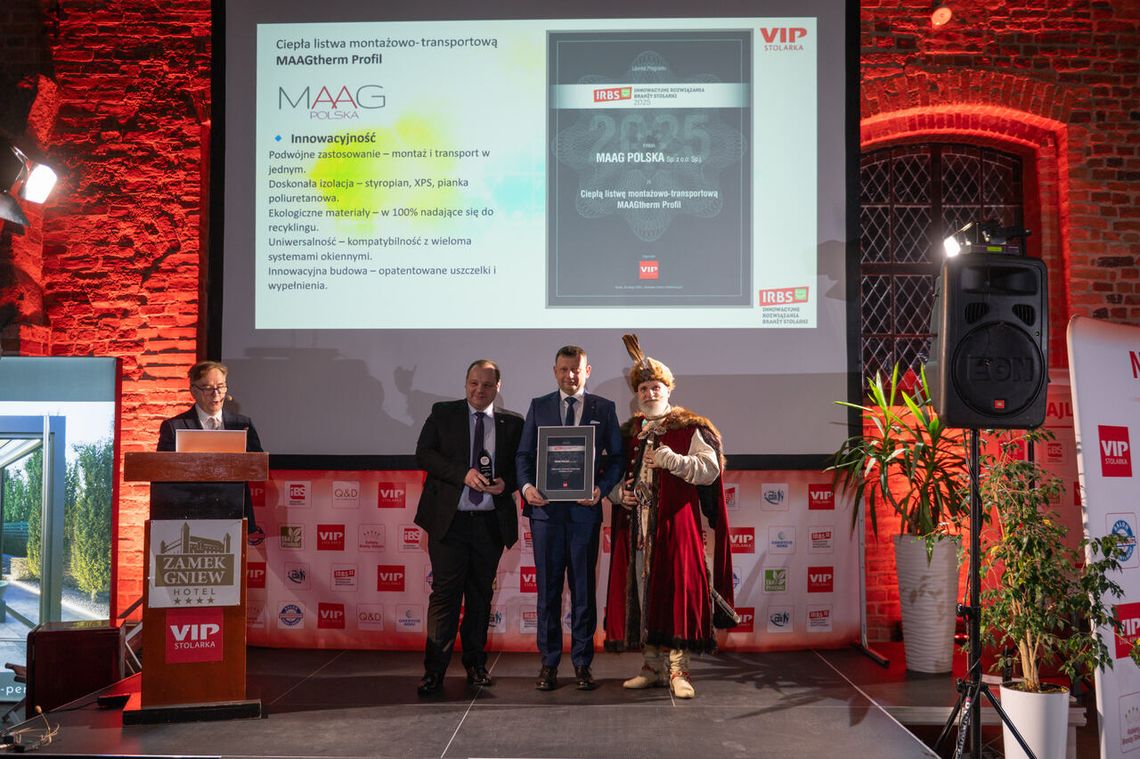 MAAG Polska nagrodzony  za przełomową listwę MAAGtherm Profil