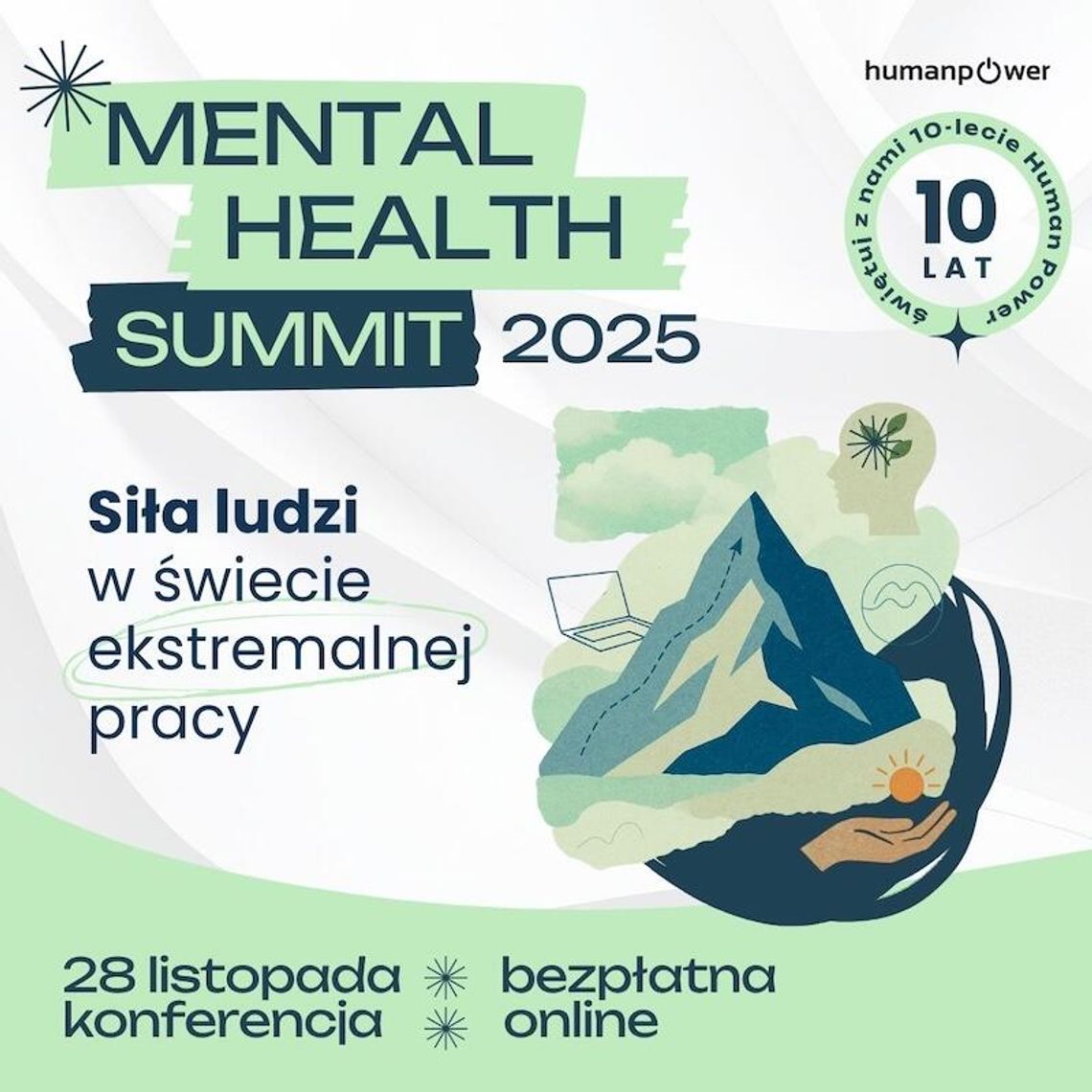 Mental Health Summit 2025 — pierwsza w Polsce bezpłatna konferencja o zdrowiu psychicznym w miejscu pracy