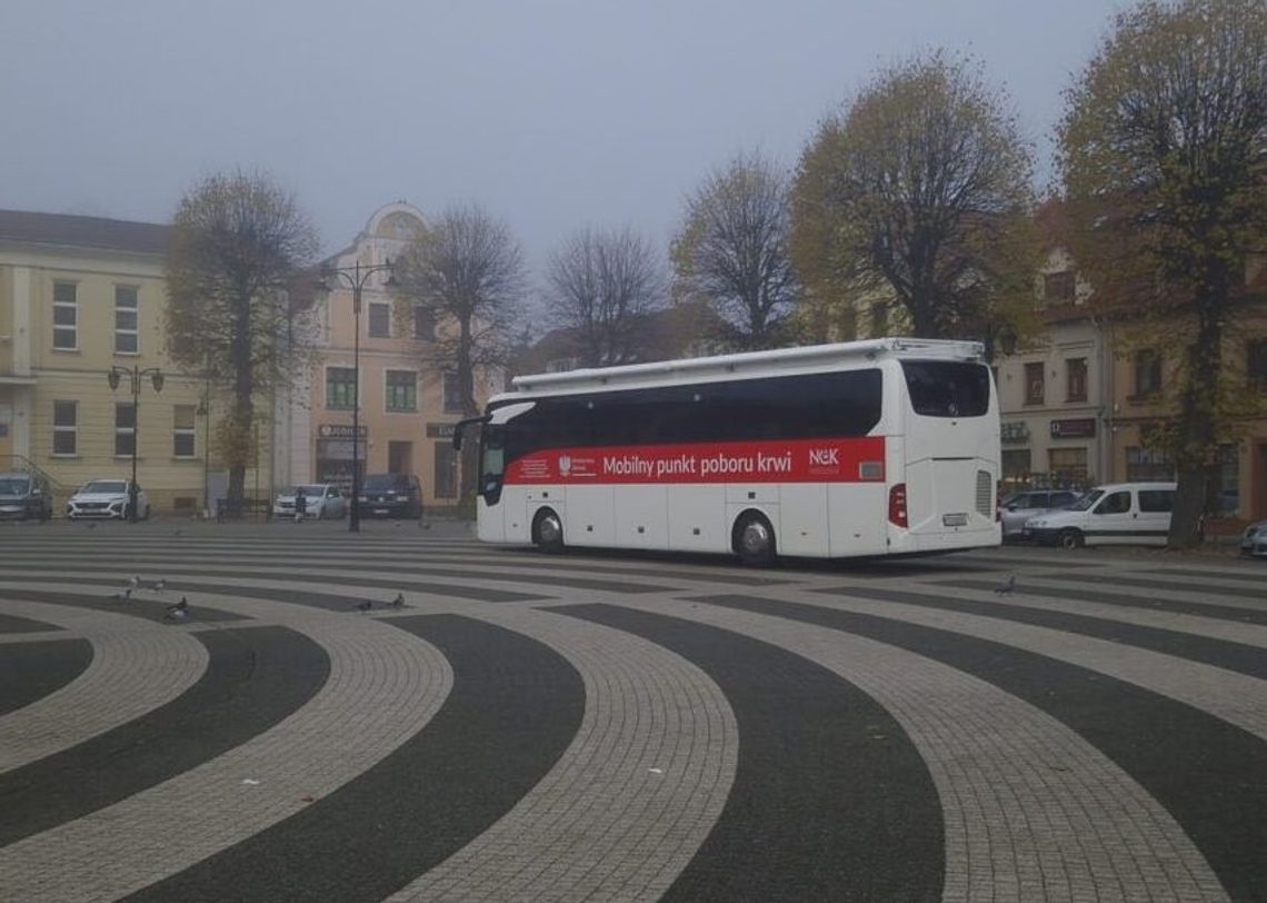 Mundurowi z Gryfic oddawali krew w Mobilnym Punkcie Poboru Krwi