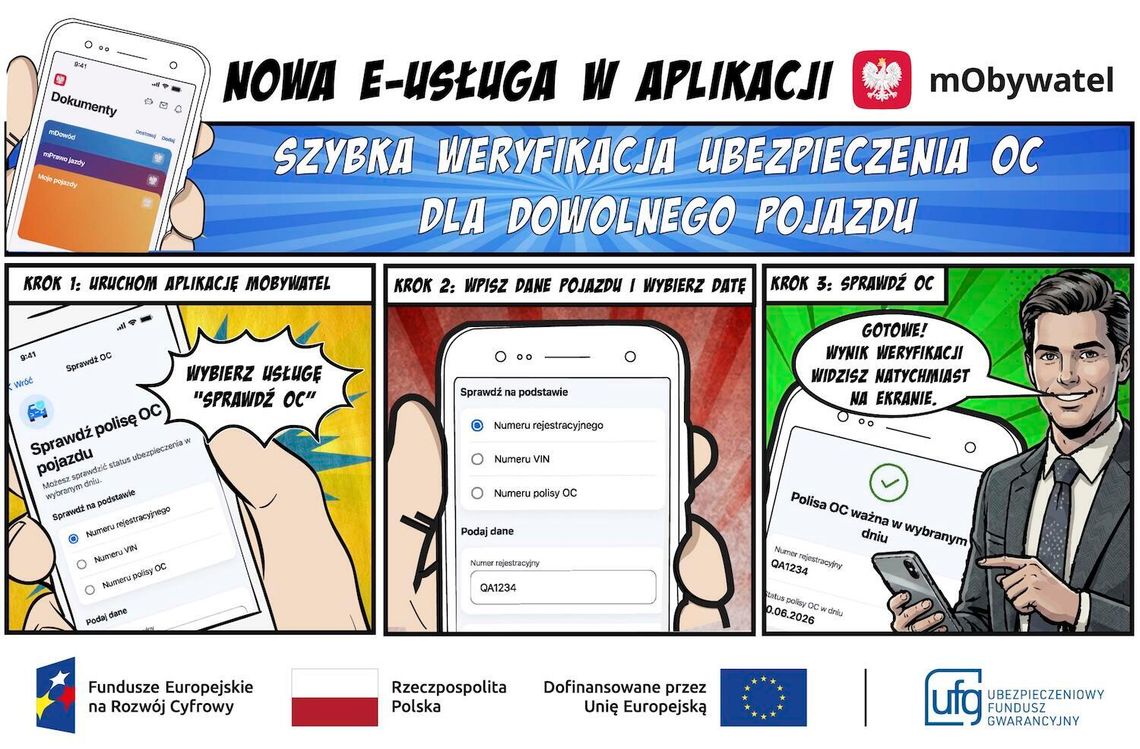 Nowa usługa w mObywatelu – kierowcy sprawdzą ubezpieczenie OC w kilkadziesiąt sekund