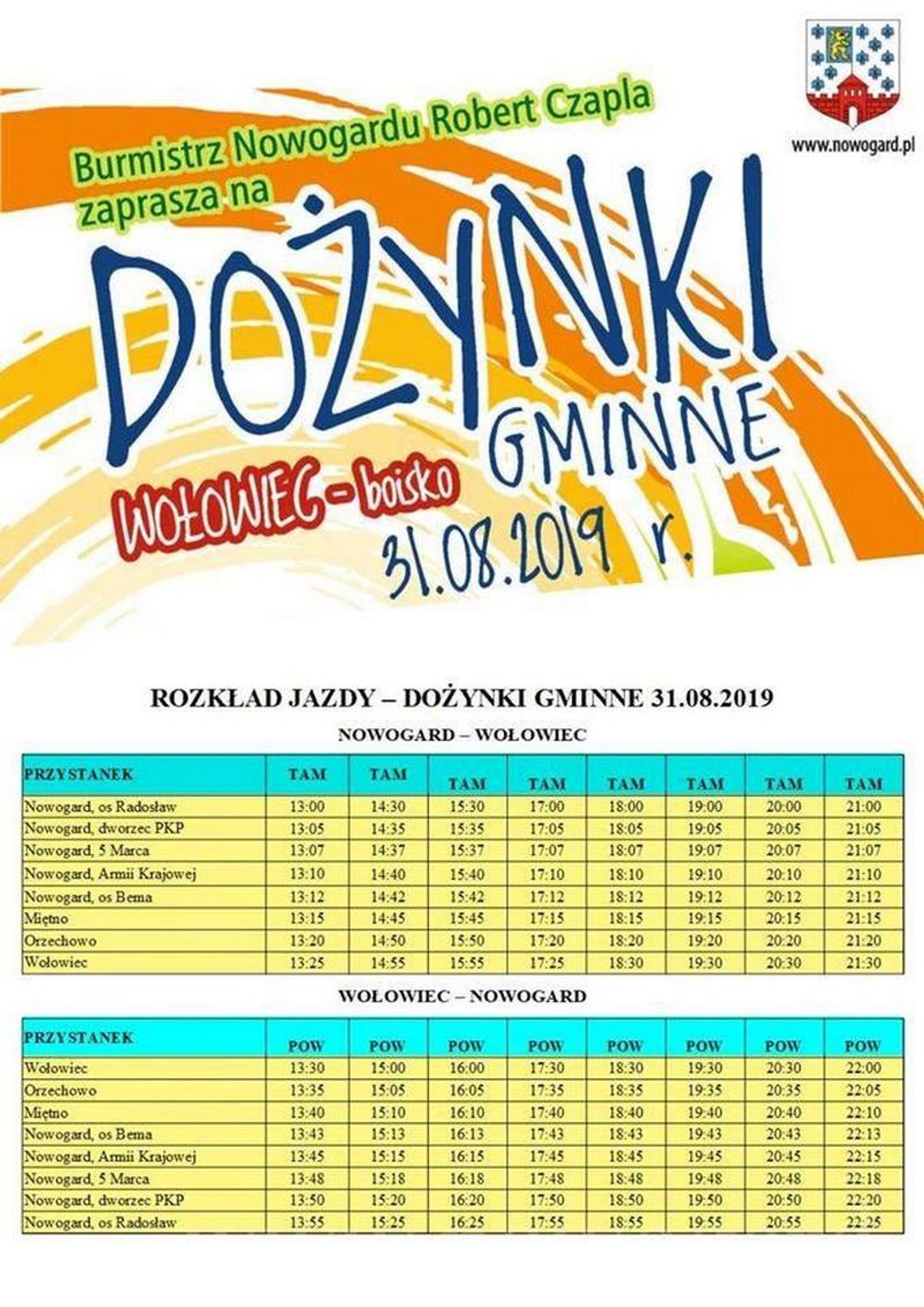 Nowogard – Święto Plonów już w sobotę! Jak dojechać?