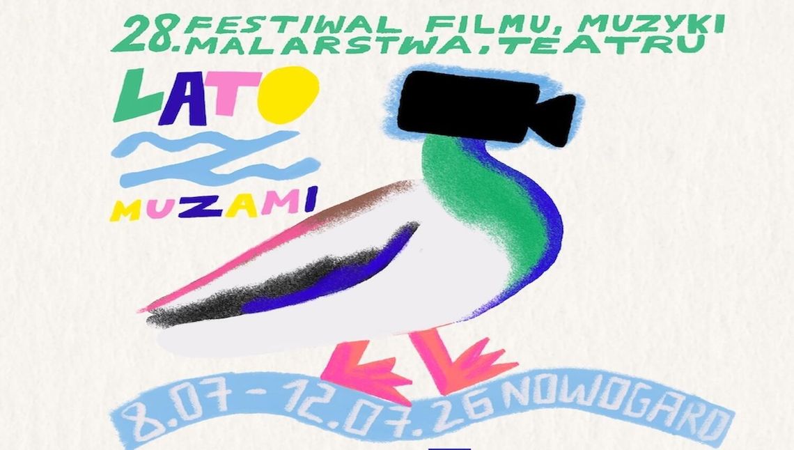 Nowogard znów filmową stolicą regionu. 28. „Lato z Muzami” rusza 8 lipca, a w programie ponad 40 filmów i spotkania z gwiazdami kina, teatru i sztuki