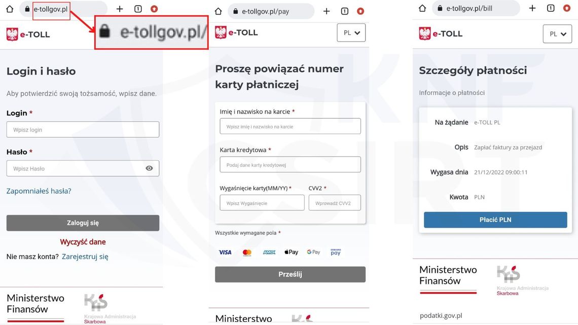 Ostrzegamy przed fałszywą stroną systemu e-TOLL