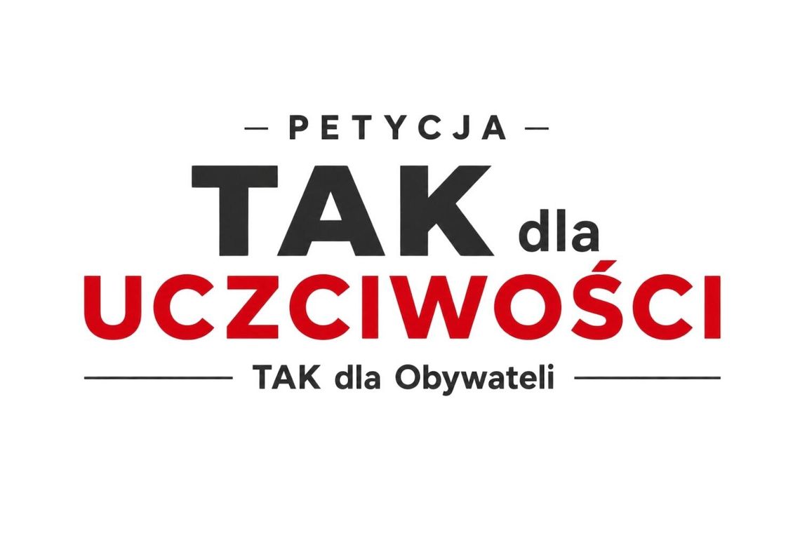Petycja obywatelska „Tak dla uczciwości” z żądaniem przejrzystości wydatków parlamentarzystów