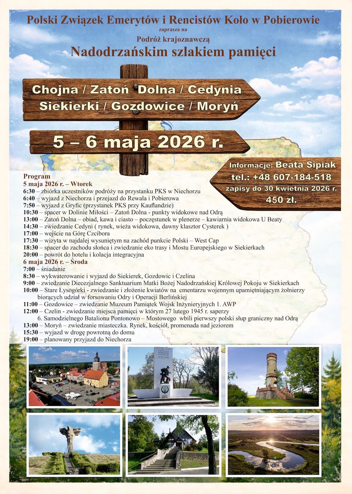 Podróż krajoznawcza nadodrzańskim szlakiem pamięci