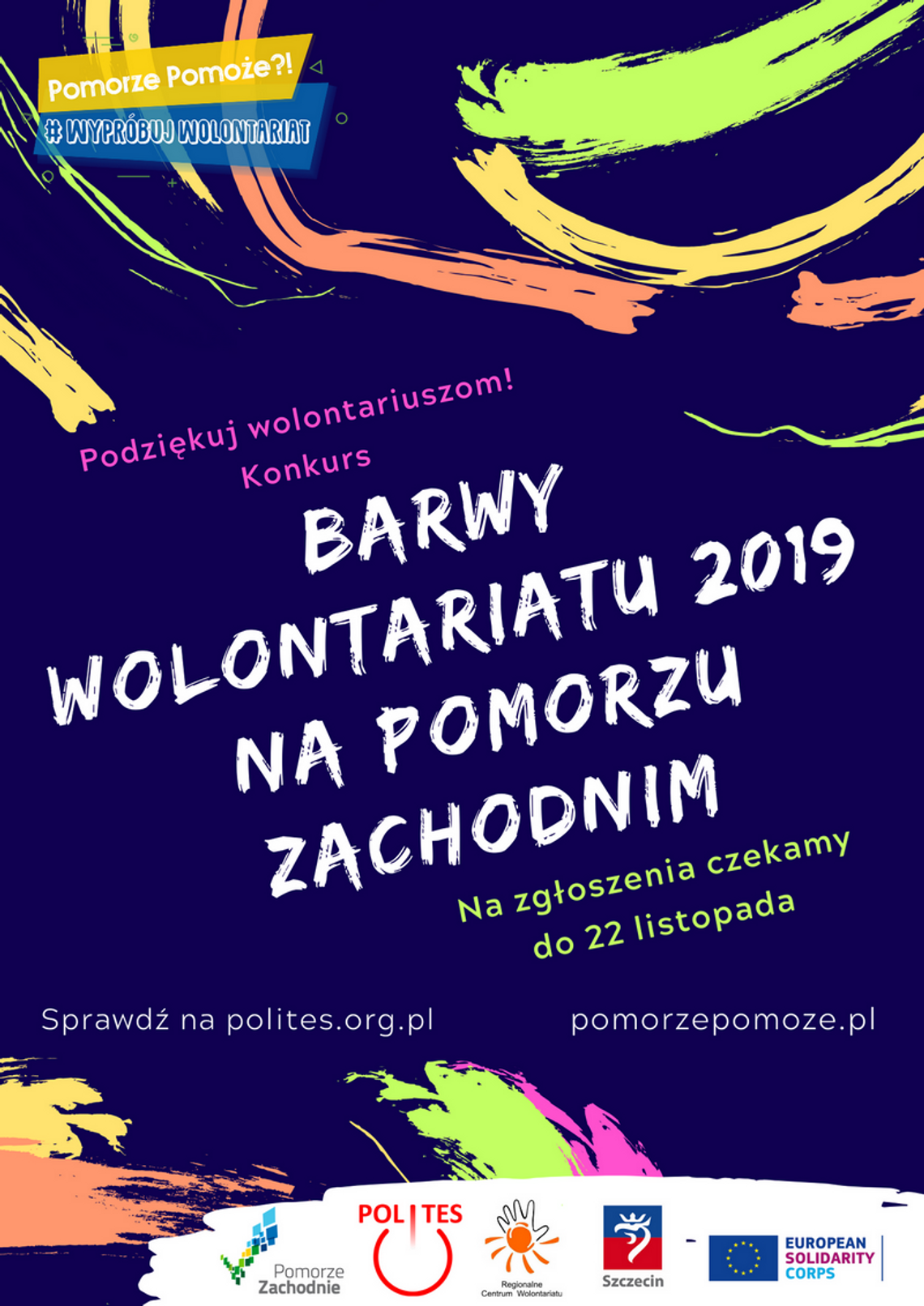 Podziękuj wolontariuszom – Barwy Wolontariatu 2019 na Pomorzu Zachodnim