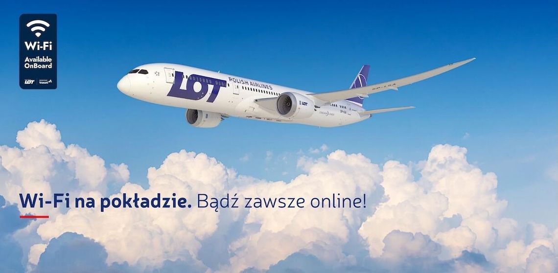 Polskie Linie Lotnicze LOT rozpoczęły wdrażanie internetu na swoje pokłady