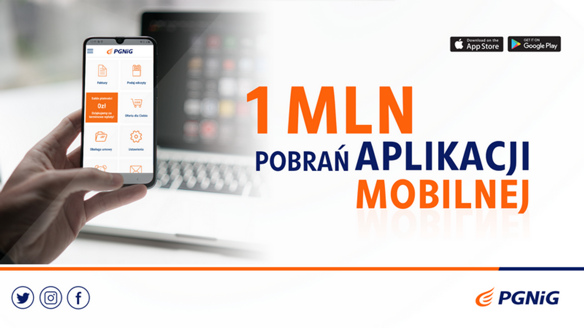 Ponad milion pobrań aplikacji mobilnej PGNiG 