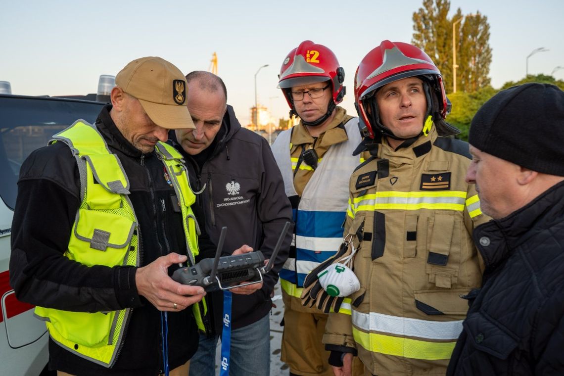 Pożar przy ul. Ks. Kujota w Szczecin opanowany