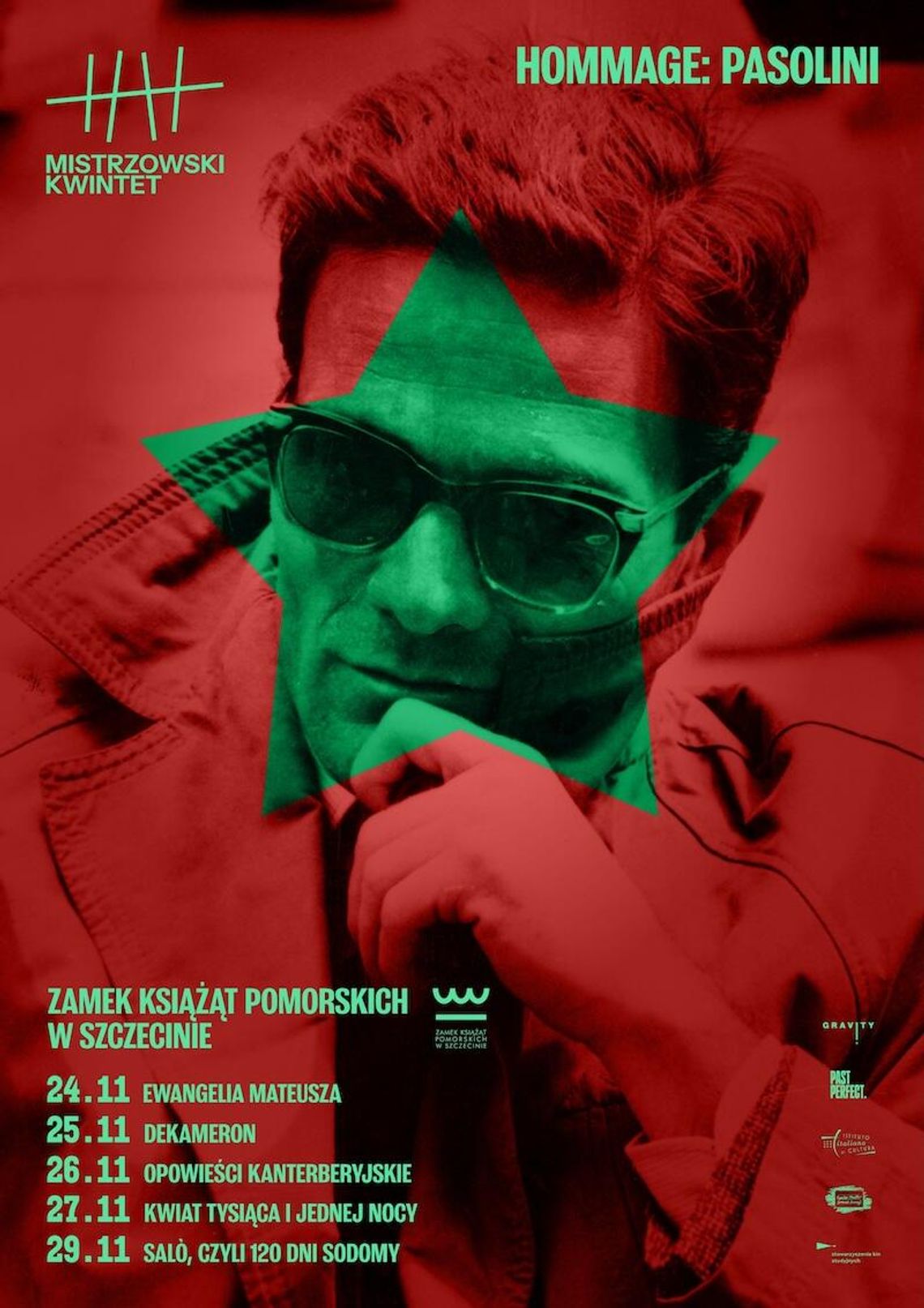 PRZEGLĄD FILMÓW PIERA PAOLO PASOLINIEGO w KINIE ZAMEK W SZCZECINIE 24-29 listopada 2025