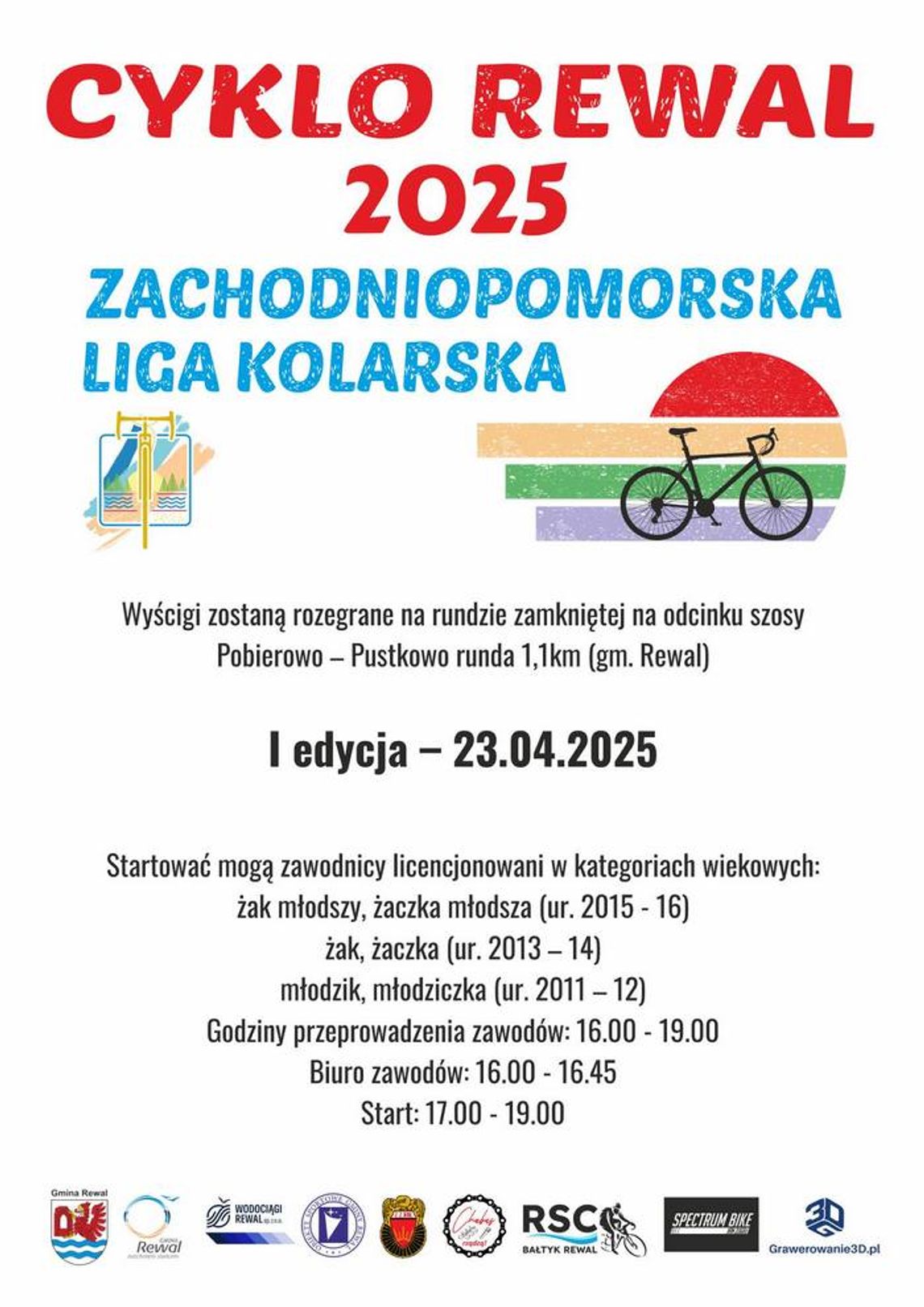RSC Bałtyk RewalCyklo Rewal 2025 - Zachodniopomorska Szosowa Liga Kolarska dla Dzieci i Młodzieży