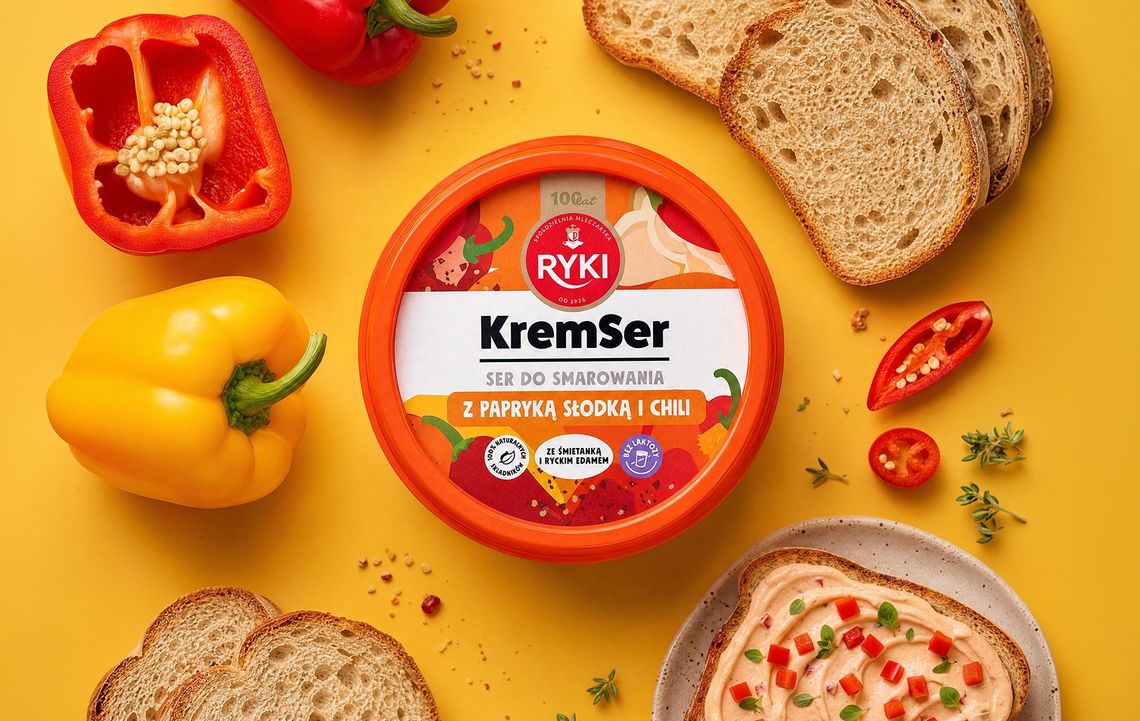 SM Ryki rozwija linię KremSer. Do portfolio dołącza wariant z papryką słodką i chili SM Ryki rozwija linię KremSer. Do portfolio dołącza wariant z papryką słodką i chili