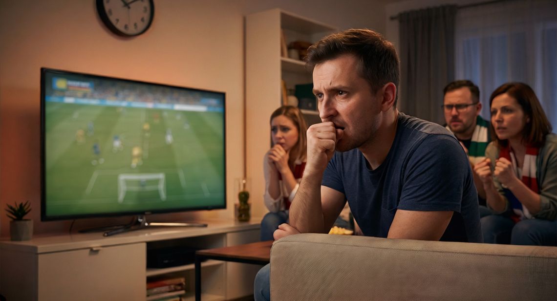 Sportowe emocje źródłem stresu. Wspólne kibicowanie i przekąski pomagają go rozładować Sportowe emocje źródłem stresu. Wspólne kibicowanie i przekąski pomagają go rozładować