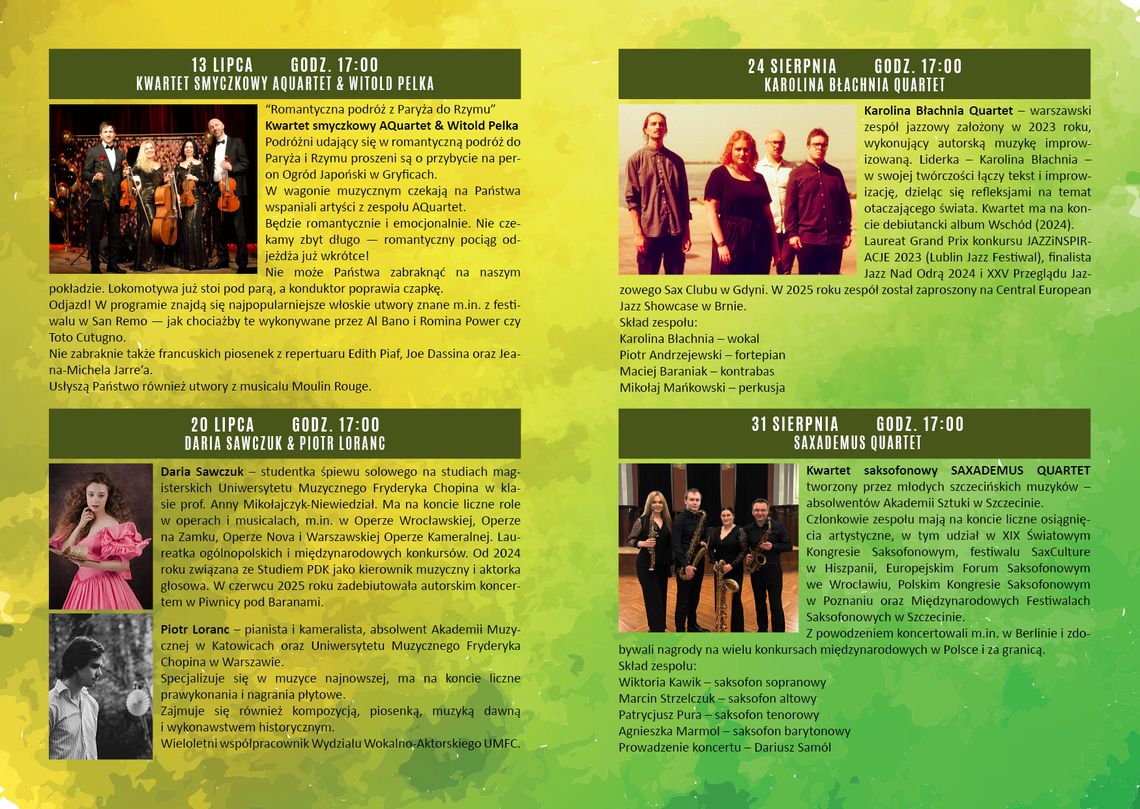 Staruje Gryfickie Lato Muzyczne 2025