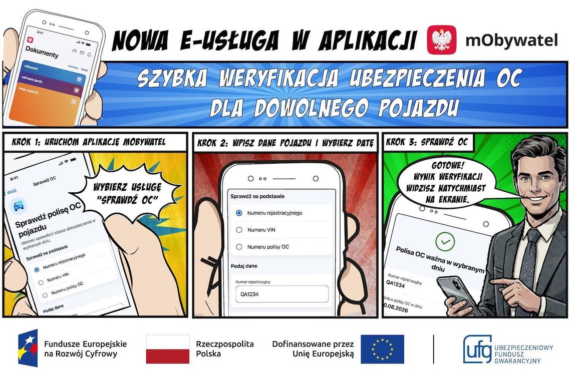 Sukces nowej usługi: już ponad 310 tysięcy razy sprawdzono OC pojazdu w mObywatelu Sukces nowej usługi: już ponad 310 tysięcy razy sprawdzono OC pojazdu w mObywatelu